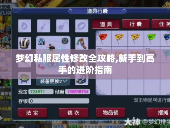 梦幻私服属性修改全攻略,新手到高手的进阶指南 梦幻私服属性修改全攻略,新手到高手的进阶指南