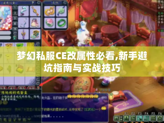 梦幻私服CE改属性必看,新手避坑指南与实战技巧