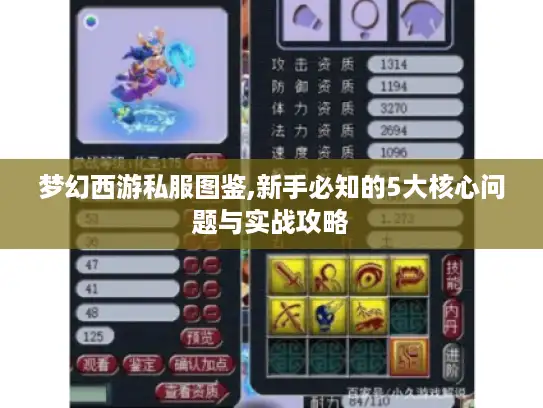 梦幻西游私服图鉴,新手必知的5大核心问题与实战攻略