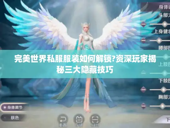 完美世界私服服装如何解锁?资深玩家揭秘三大隐藏技巧