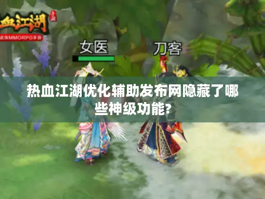 热血江湖优化辅助发布网隐藏了哪些神级功能?