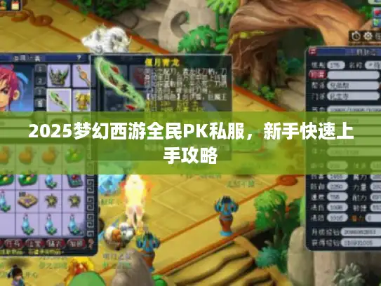 2025梦幻西游全民PK私服，新手快速上手攻略