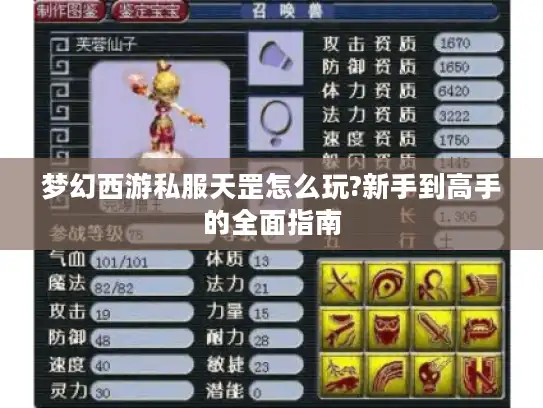 梦幻西游私服天罡怎么玩?新手到高手的全面指南 梦幻西游私服天罡怎么玩?新手到高手的全面指南