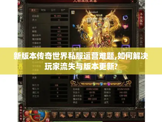 新版本传奇世界私服运营难题,如何解决玩家流失与版本更新?