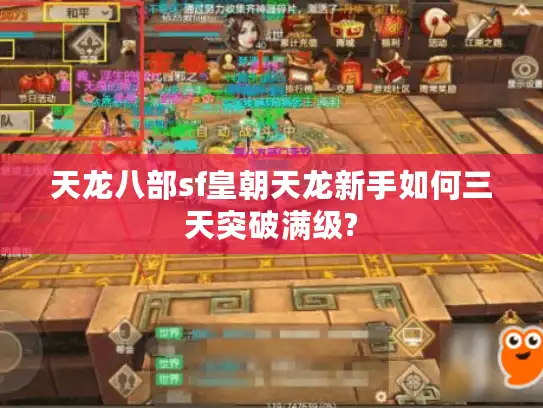 天龙八部sf皇朝天龙新手如何三天突破满级?