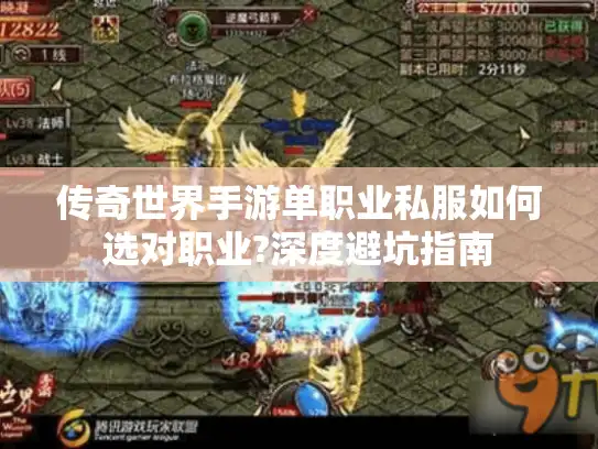传奇世界手游单职业私服如何选对职业?深度避坑指南