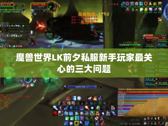 魔兽世界LK前夕私服新手玩家最关心的三大问题