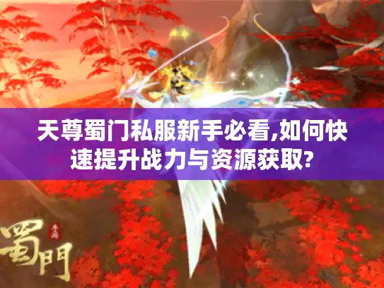 天尊蜀门私服新手必看,如何快速提升战力与资源获取?