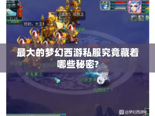 最大的梦幻西游私服究竟藏着哪些秘密?