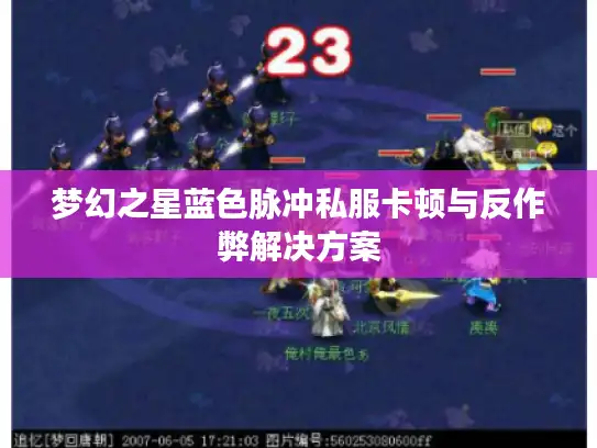 梦幻之星蓝色脉冲私服卡顿与反作弊解决方案