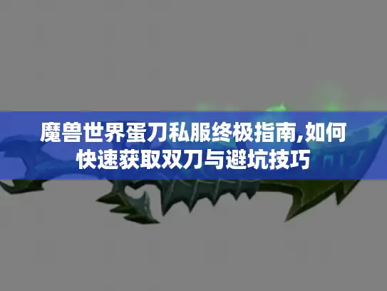 魔兽世界蛋刀私服终极指南,如何快速获取双刀与避坑技巧