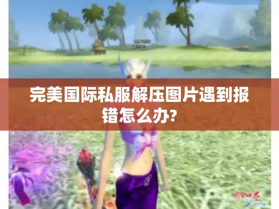 完美国际私服解压图片遇到报错怎么办?