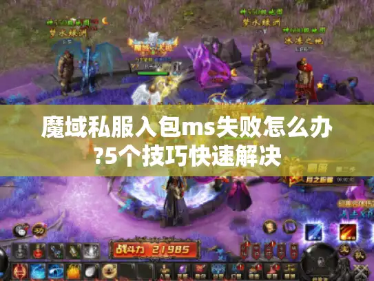 魔域私服入包ms失败怎么办?5个技巧快速解决