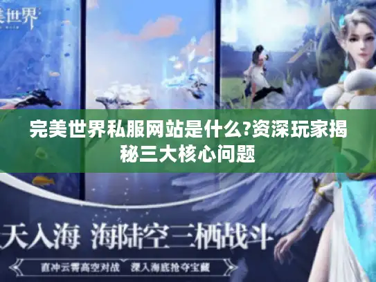 完美世界私服网站是什么?资深玩家揭秘三大核心问题
