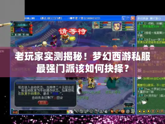 老玩家实测揭秘！梦幻西游私服最强门派该如何抉择？