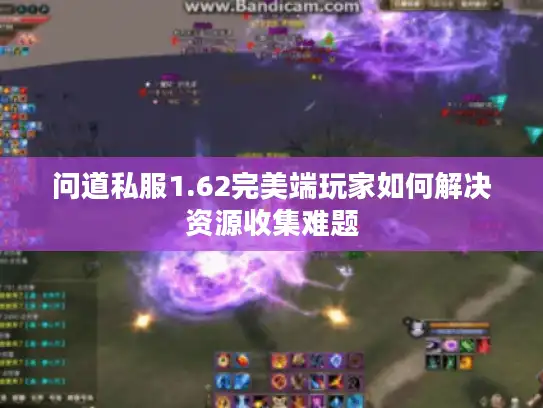 问道私服1.62完美端玩家如何解决资源收集难题