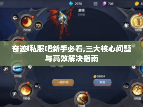奇迹i私服吧新手必看,三大核心问题与高效解决指南