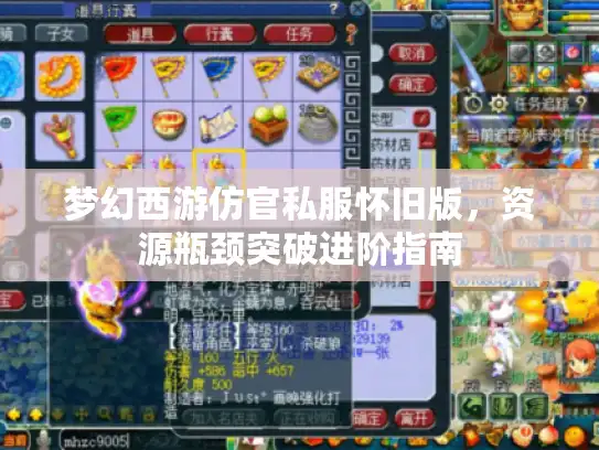 梦幻西游仿官私服怀旧版，资源瓶颈突破进阶指南