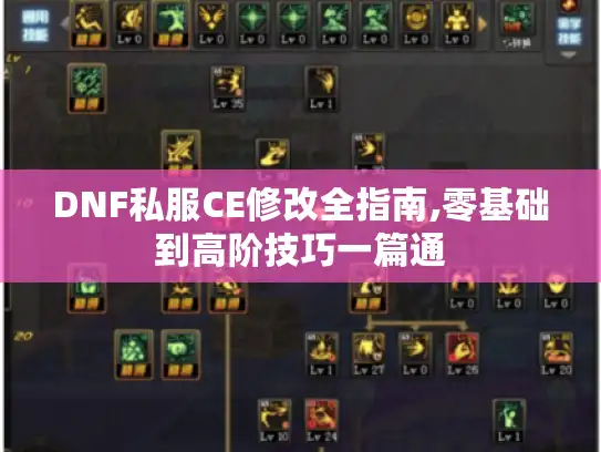 DNF私服CE修改全指南,零基础到高阶技巧一篇通