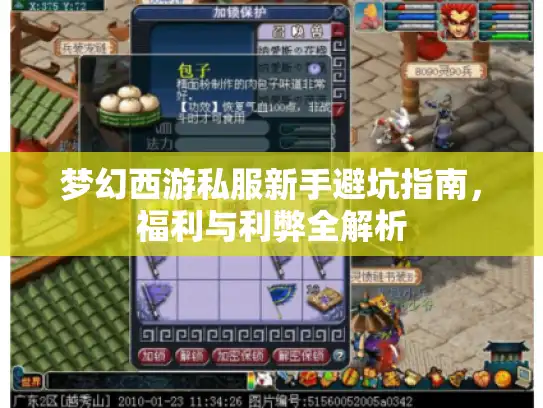 梦幻西游私服新手避坑指南，福利与利弊全解析