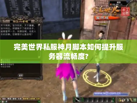 完美世界私服神月脚本如何提升服务器流畅度? 完美世界私服神月脚本如何提升服务器流畅度?