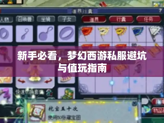 新手必看,梦幻西游私服避坑与值玩指南 新手必看,梦幻西游私服避坑与值玩指南