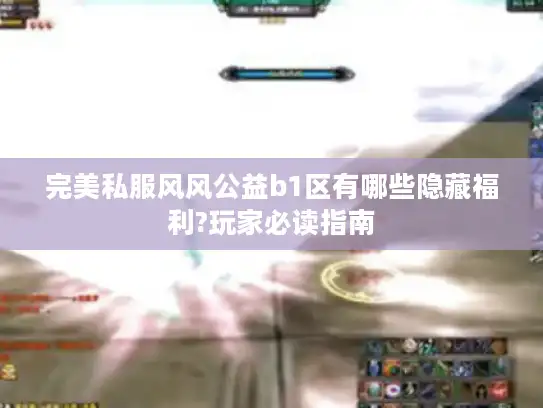完美私服风风公益b1区有哪些隐藏福利?玩家必读指南
