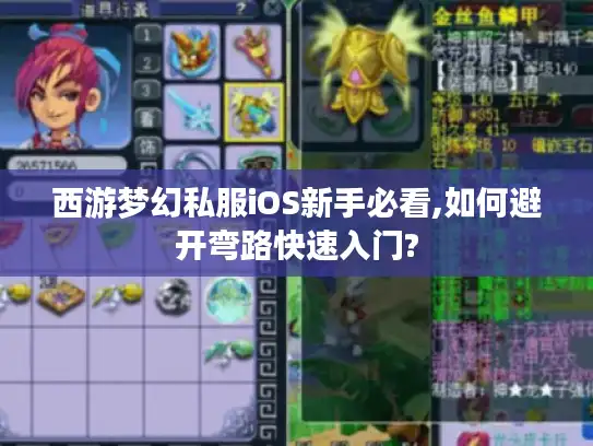 西游梦幻私服iOS新手必看,如何避开弯路快速入门?