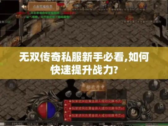 无双传奇私服新手必看,如何快速提升战力?