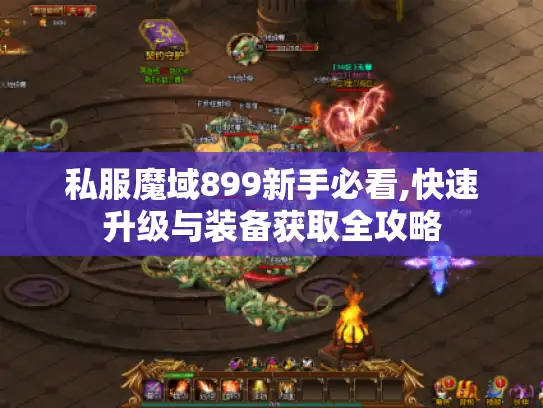私服魔域899新手必看,快速升级与装备获取全攻略