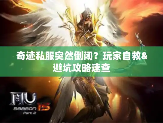 奇迹私服突然倒闭？玩家自救&避坑攻略速查