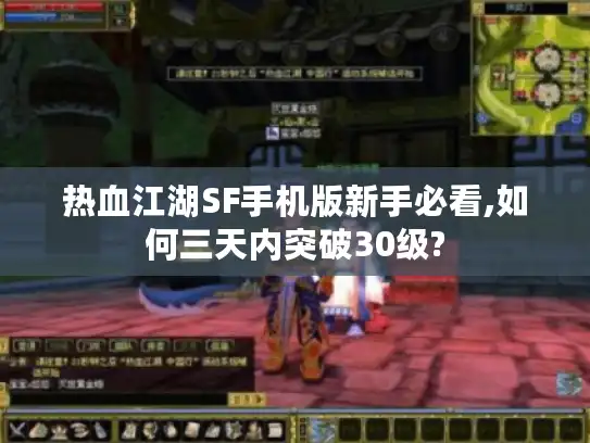 热血江湖SF手机版新手必看,如何三天内突破30级?