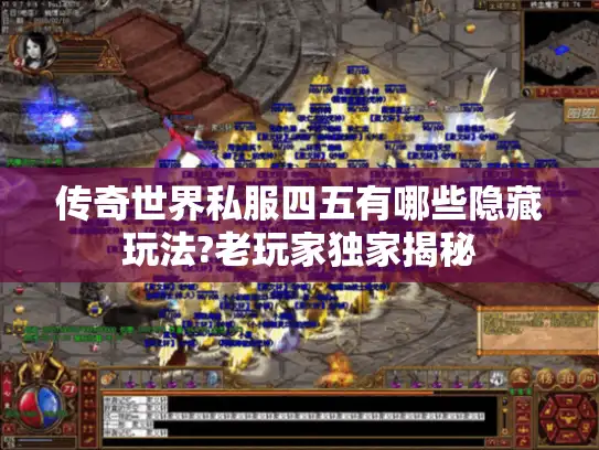 传奇世界私服四五有哪些隐藏玩法?老玩家独家揭秘 传奇世界私服四五有哪些隐藏玩法?老玩家独家揭秘