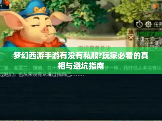 梦幻西游手游有没有私服?玩家必看的真相与避坑指南 梦幻西游手游有没有私服?玩家必看的真相与避坑指南