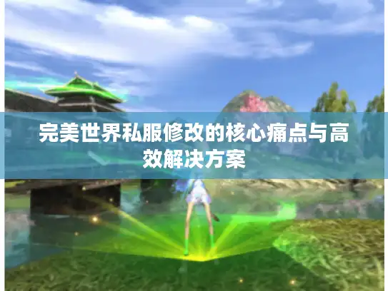 完美世界私服修改的核心痛点与高效解决方案