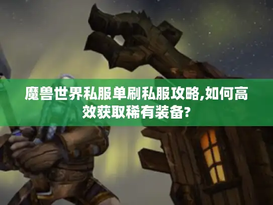 魔兽世界私服单刷私服攻略,如何高效获取稀有装备?