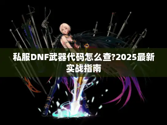 私服DNF武器代码怎么查?2025最新实战指南
