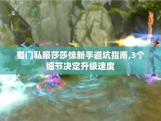 蜀门私服莎莎愫新手避坑指南,3个细节决定升级速度