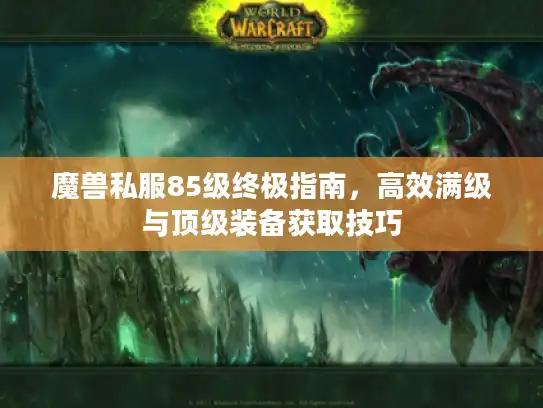 魔兽私服85级终极指南，高效满级与顶级装备获取技巧