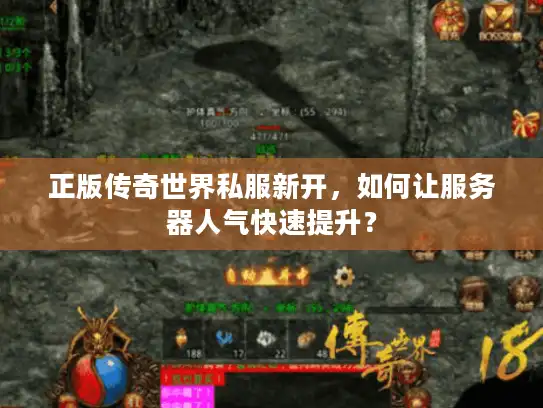 正版传奇世界私服新开，如何让服务器人气快速提升？