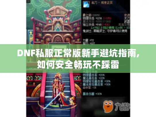 DNF私服正常版新手避坑指南,如何安全畅玩不踩雷