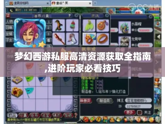 梦幻西游私服高清资源获取全指南,进阶玩家必看技巧 梦幻西游私服高清资源获取全指南,进阶玩家必看技巧