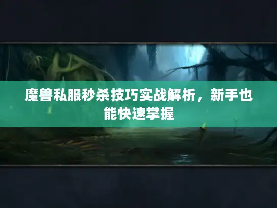 魔兽私服秒杀技巧实战解析，新手也能快速掌握