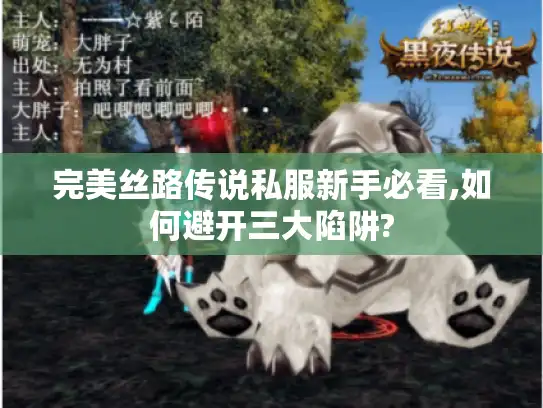 完美丝路传说私服新手必看,如何避开三大陷阱?