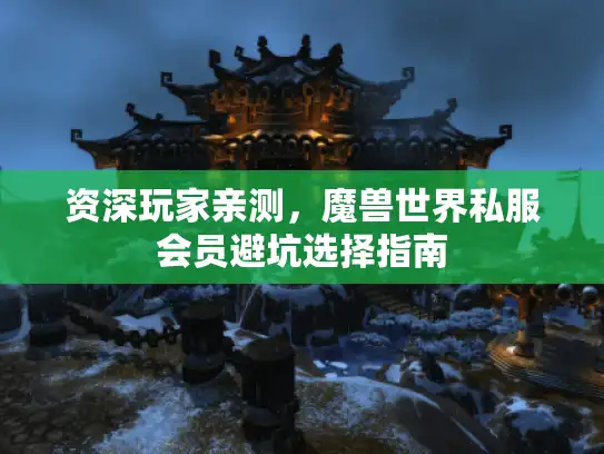 资深玩家亲测，魔兽世界私服会员避坑选择指南