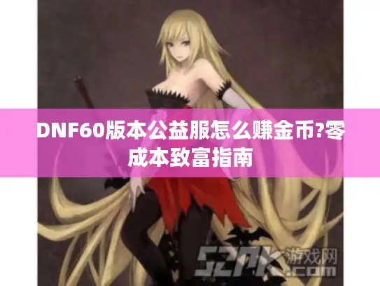 DNF60版本公益服怎么赚金币?零成本致富指南