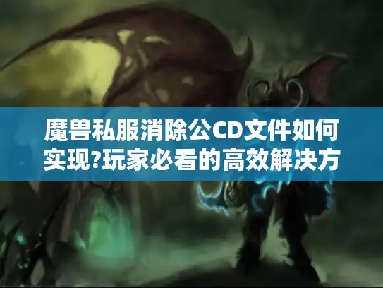 魔兽私服消除公CD文件如何实现?玩家必看的高效解决方案