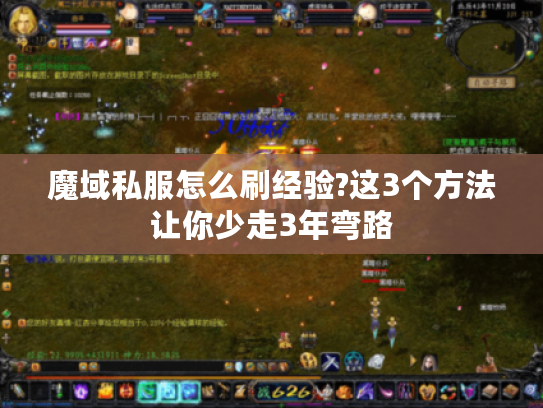 魔域私服怎么刷经验?这3个方法让你少走3年弯路