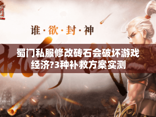蜀门私服修改砖石会破坏游戏经济?3种补救方案实测