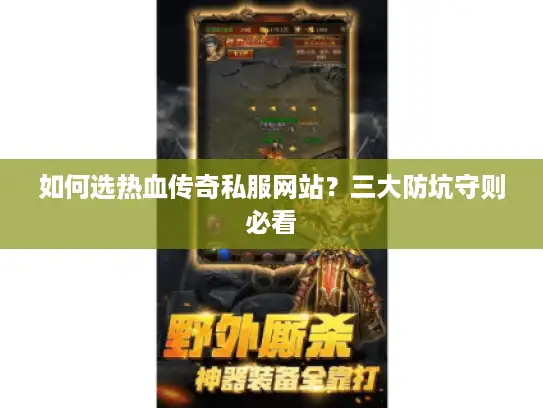 如何选热血传奇私服网站?三大防坑守则必看 如何选热血传奇私服网站?三大防坑守则必看